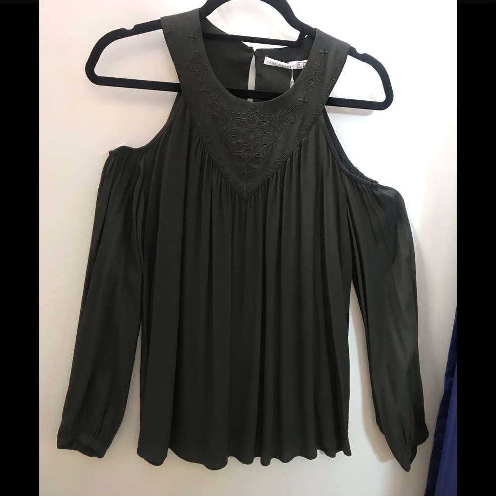 Pink Stitch Untold Stories Olive Top